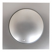 Накладка светорегулятора с желтой световой индикацией (серебристый металлик) LK60