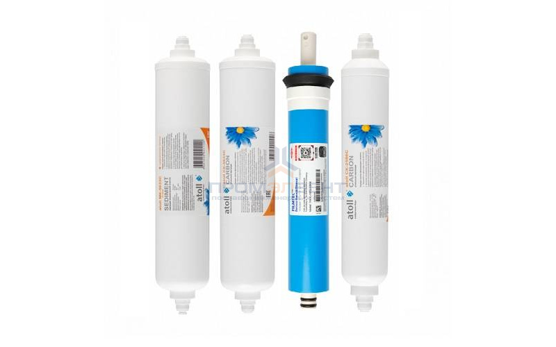 Комплект сменных картриджей Atoll №107 STD (для системы обратного осмоса A-450 STD Compact)