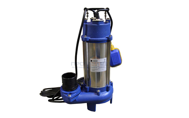 Насос фекальный UNIPUMP FEKACUT V1300DF - 1,3 кВт (однофазный, Hmax 12 м, Qmax 300 л/мин, кабель 6м)