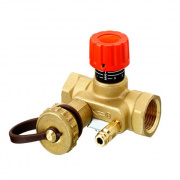 Клапан балансировочный Danfoss MNT - 3/4" (ВР/ВР, PN20, Tmax 120°C, c ниппелями и краном)