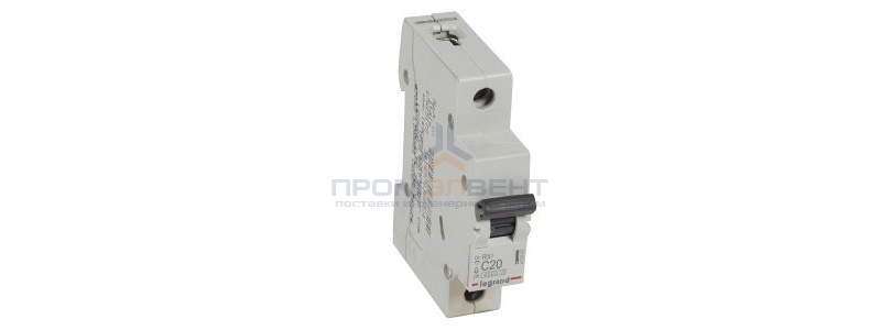 Автоматический выключатель Legrand RX3 1П 20A 4,5кА C (автомат электрический)