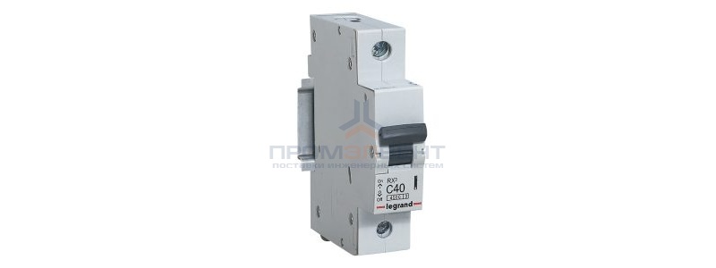 Автоматический выключатель Legrand RX3 1П 40A 4,5кА C (автомат электрический)