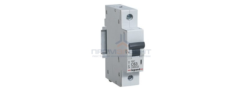 Автоматический выключатель Legrand RX3 1П 63A 4,5кА C (автомат электрический)