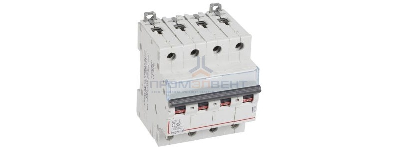 Автоматический выключатель Legrand DX3-E C32 4П 6000/6kA (автомат электрический)