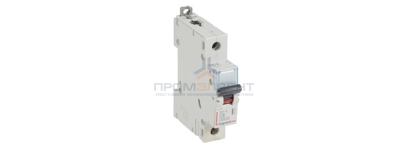 Автоматический выключатель Legrand DX3-E C6 1п 6000/6kA (автомат электрический)