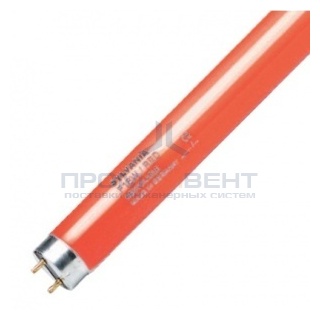 Люминесцентная лампа T8 Sylvania F 18W/RED G13, 590 mm, красная