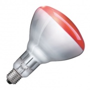 Лампа инфракрасная Philips BR125 IR 250W E27 красная