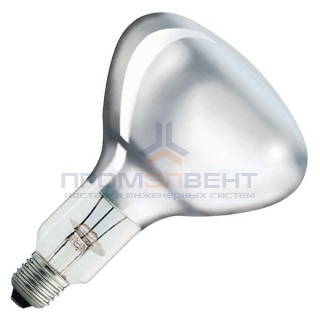 Лампа инфракрасная  Philips R125 IR 375W E27 230-250V CL прозрачная