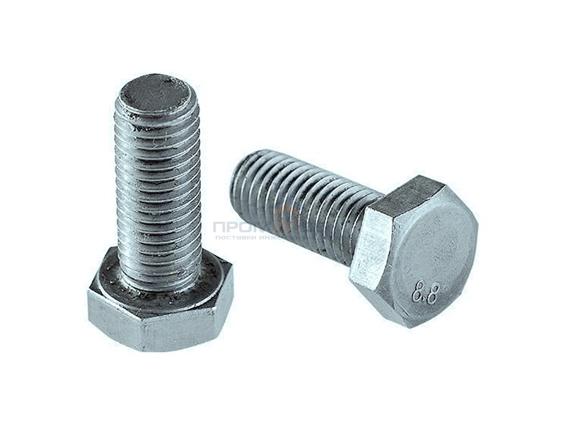 Болт М10х30 с шестигранной головкой оцинкованный DIN933