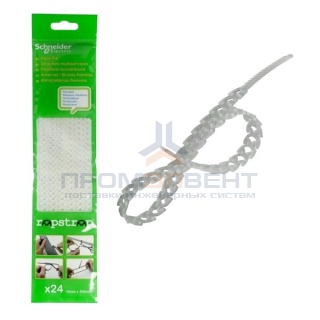 Многоразовая кабельная стяжка Schneider Electric RAPSTRAP 10х300мм белая (упак.24шт)