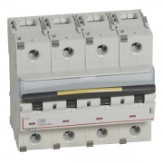 Автоматический выключатель Legrand DX3 4П C80A 10kA/16kA 6 модулей (автомат электрический)