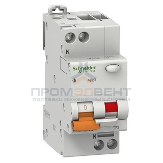 Дифференциальный автомат Schneider Electric АД63 1п+н 40А 300мA 4,5кА C