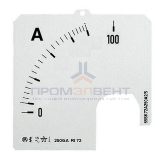 Шкала для амперметра ABB SCL 1/100A A1