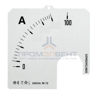 Шкала для амперметра ABB SCL-A5-100/72